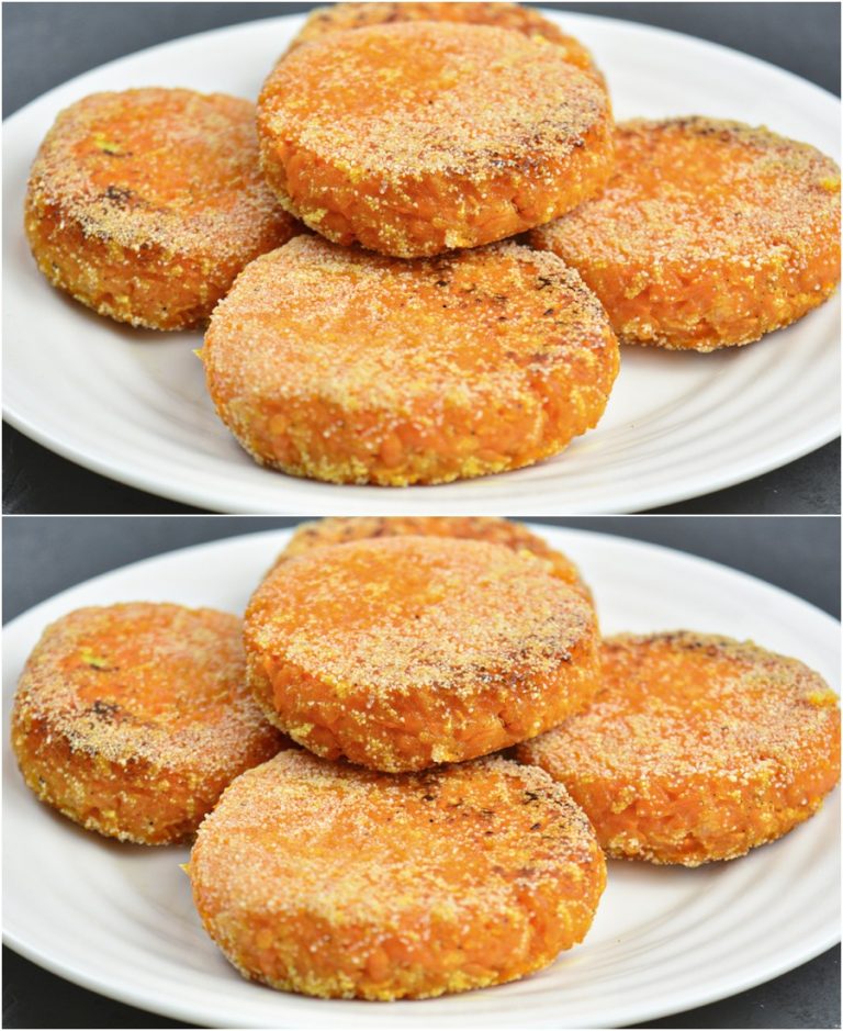 Перемешайте тыкву с манкой. Кусочек буквально тает во рту.