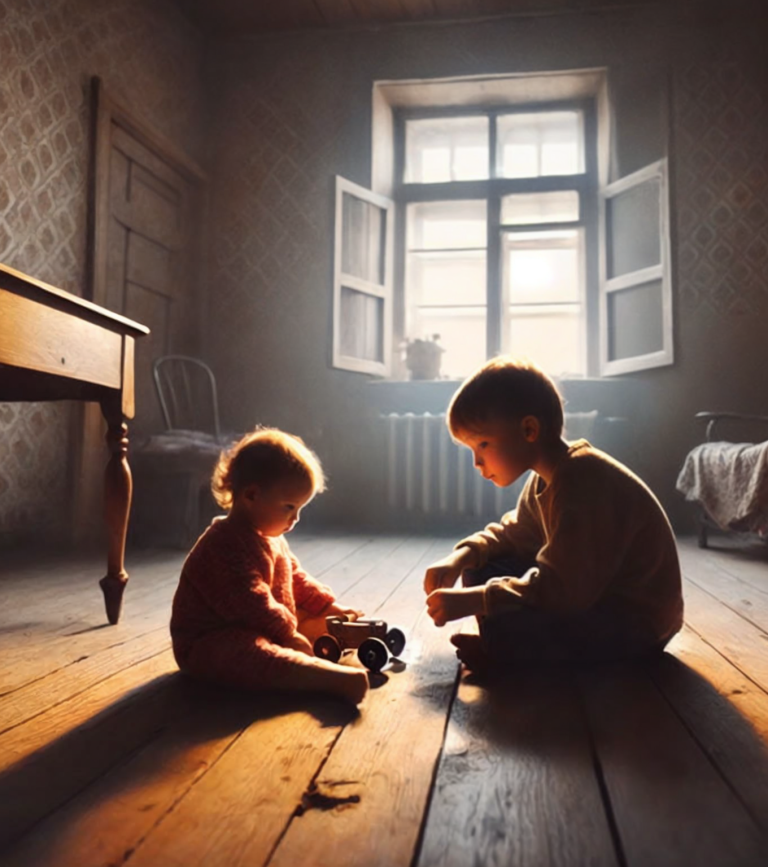 Брат присматривал за сестрой, пока мама работала. Но никто даже подумать не мог