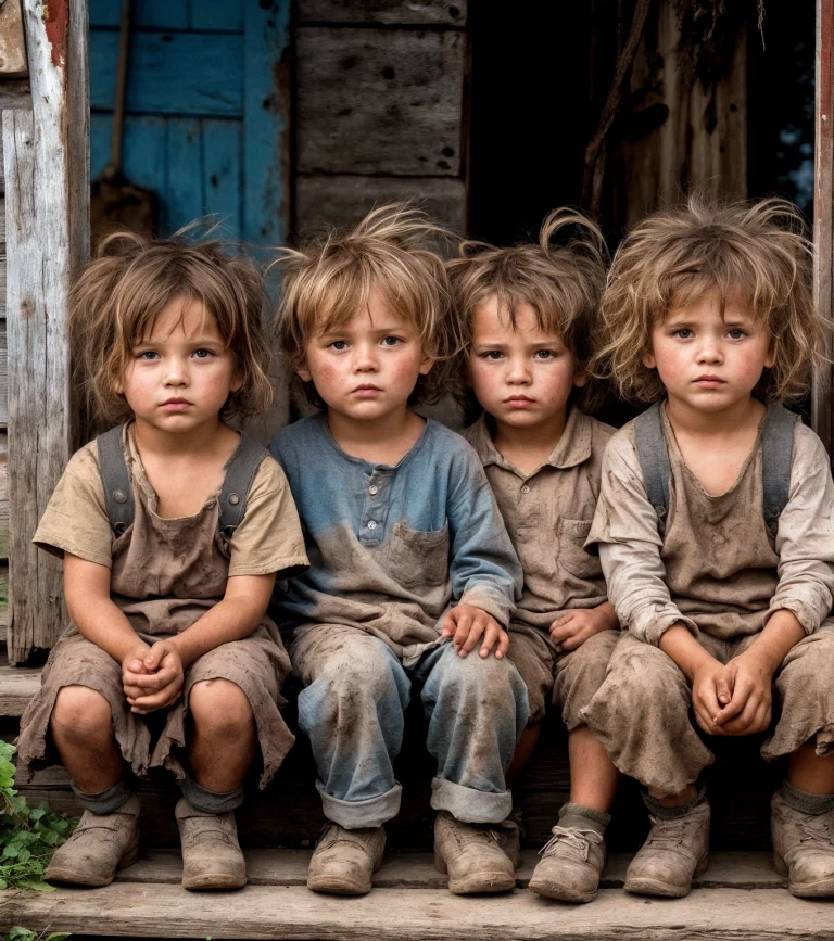 Под дверь дома мне подбросили четверых ребятишек.