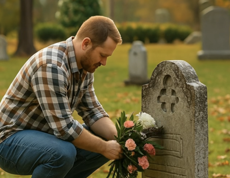 Прошел год после того, как моя жена ушла из жизни, но кто-то каждую неделю оставлял цветы возле ее могилы: однажды я решил узнать, кто приносит цветы