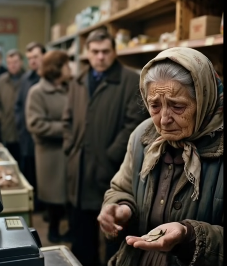Бабушка с дрожащими руками медленно пересчитывала монеты, поступок кассира настолько ошеломил всех, что очередь замерла в изумлении.