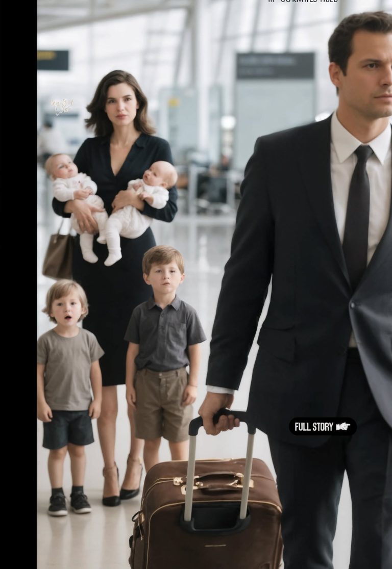 Он нес чемоданы своей любовницы, как настоящий джентльмен — пока в комнату не вошла его жена, держа на руках четверняшек.