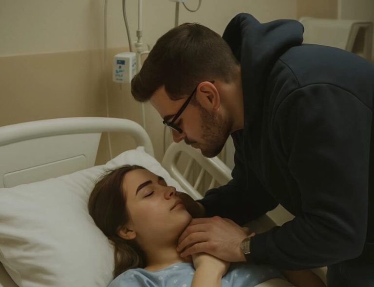 Врачи решили отключить женщину от аппаратов жизнеобеспечения: муж наклонился, чтобы попрощаться с ней, но тут заметил кое-что страшное