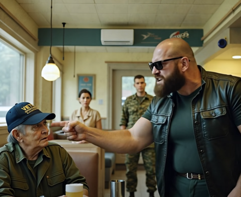 Мотоциклист ударил 81-летнего ветерана в закусочной — никто не мог представить, что произойдет в следующие несколько минут…