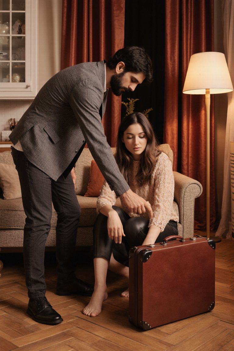 — Что ты делаешь дома? Ты же должна была вернуться от сестры только завтра? – испуганно заявил муж