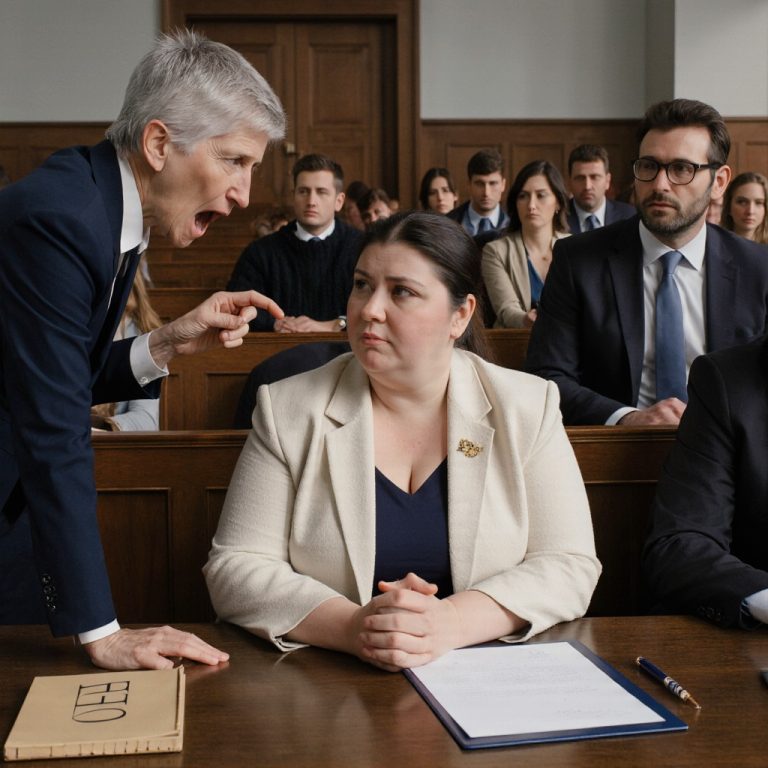 — Мой сын всё у тебя отберёт, ты без копейки останешься! — кричала Лене свекровь в зале суда