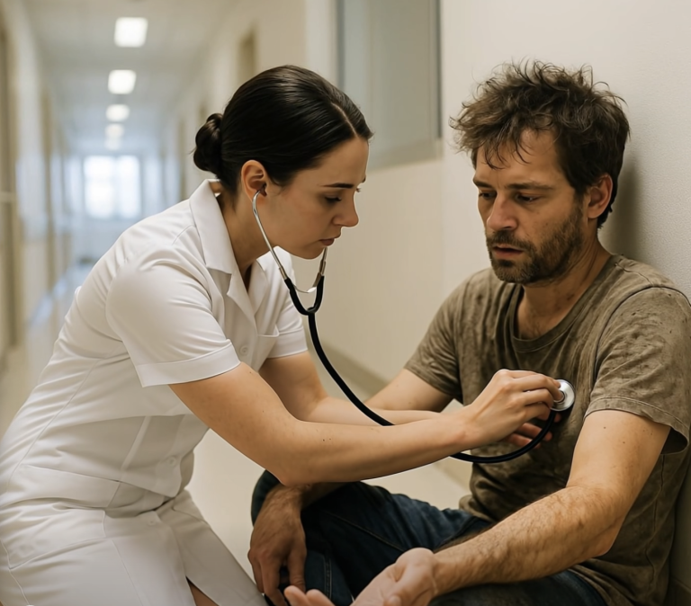 Меня уволили с работы из-за того, что я оказала первую помощь бездомному и грязному мужчине, но через несколько дней я узнала кое-что неожиданное