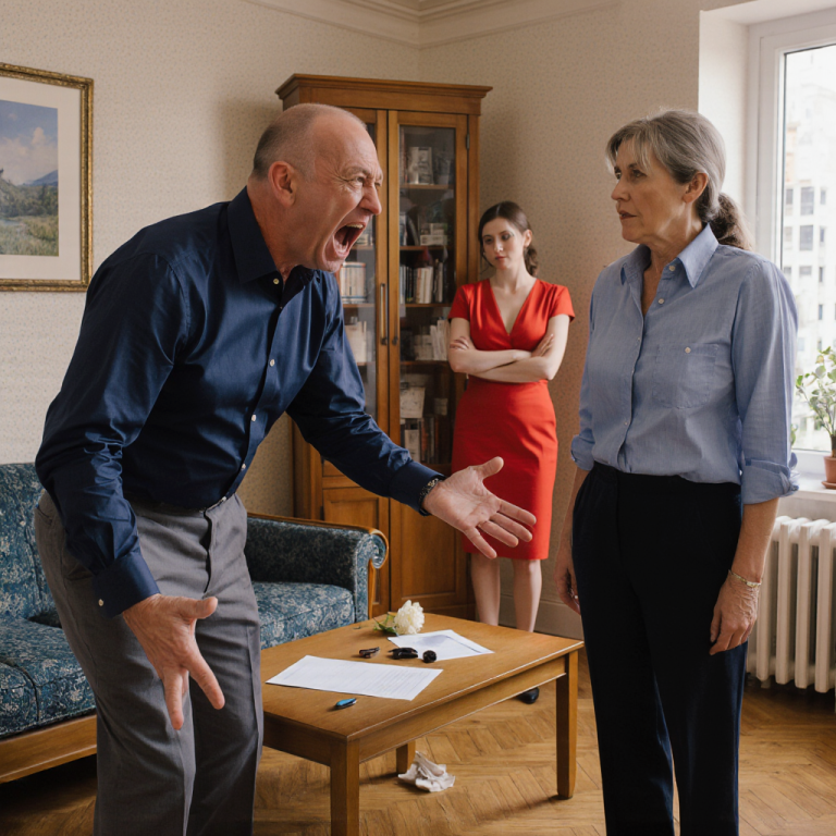 Ну и чего ты причитаешь? Изменил тебе, зато счастлив! И дом заберу, и машину! – заявил муж