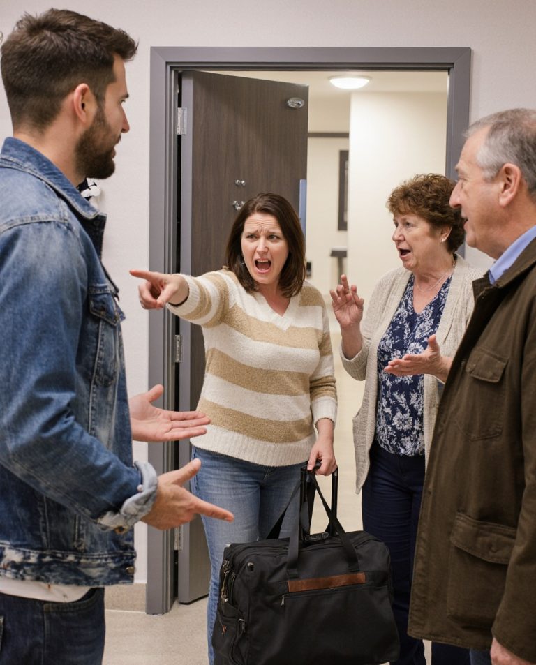 Хотите жить вместе? Отлично! Только не в моей квартире! — выкрикнула жена, выставляя сумки родителей мужа за дверь