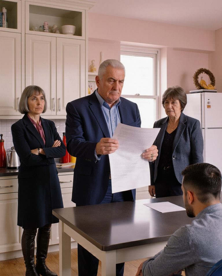 — Ты просто бухгалтер в юбке! Квартиру перепишем на сына, а ты помалкивай — рявкнул свёкор, хлопнув по столу бумагами от нотариуса.