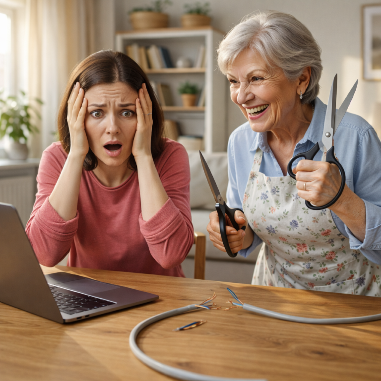 «Свекровь перерезала провода интернета, чтобы я не могла работать из дома. Моя месть была изящной»