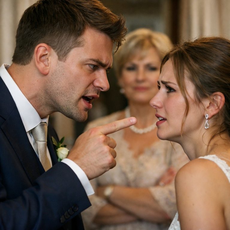 — Не смей перечить моей маме! Я всегда займу её сторону! – заявил жених