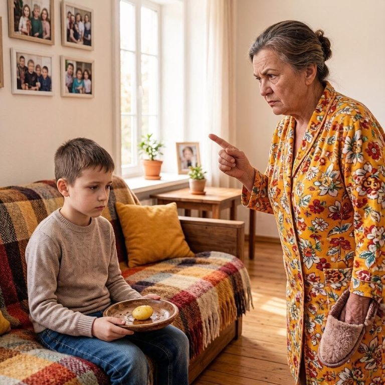 Зашла на кухню и обомлела: свекровь с золовкой уплетали жареную курицу, а мой 7-летний сын давился пустой картошкой из пластиковой тарелки