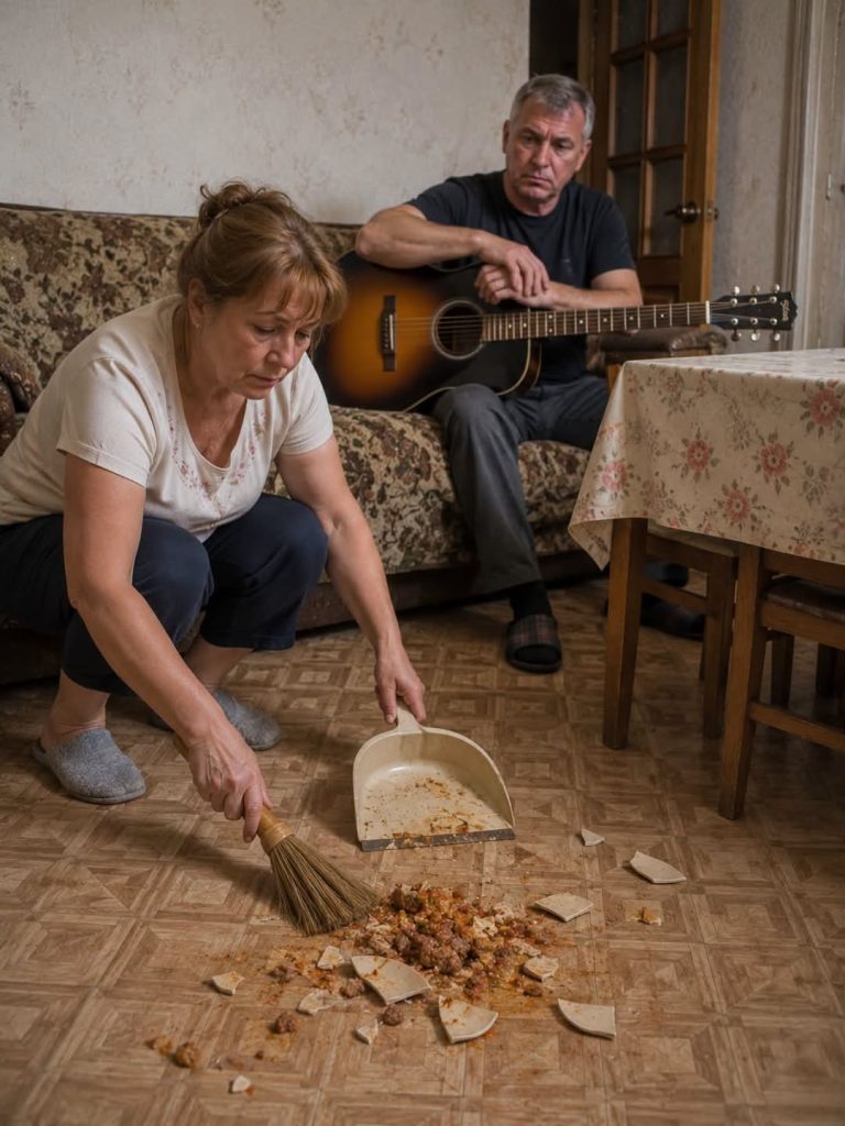 Муж швырнул тарелку, заявив, что мясо жёсткое. Я не осталась в долгу…